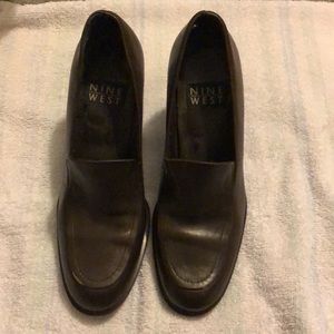 Nine West Brown wedge heels